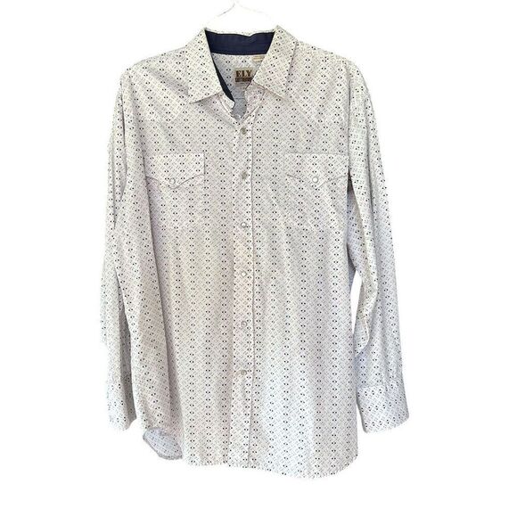 ELY Cattleman Men's XL Geometric Pearl Snap Western Shirt Multicolor - Picture 1 of 5
